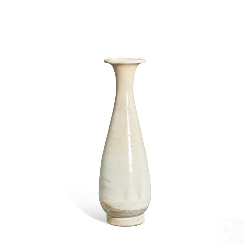 A white-glazed vase, yuhuchunping, Five dynasties - Northern Song dynasty | 五代至北宋 白釉玉壺春瓶 - 图2